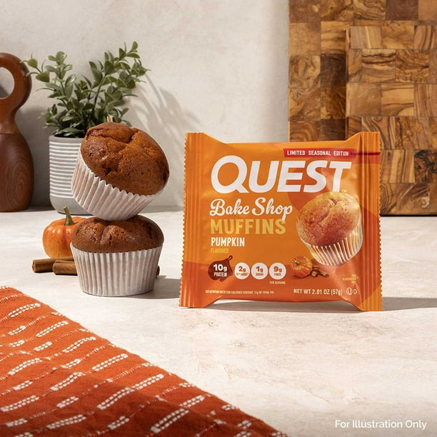Quest Bake Shop 10g Protein Muffins, Pumpkin, 2.01 oz., 10 pk