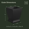 thumbnail image 5 of Mayne Acadia Tall Planter, Choose Size, 5 of 12