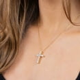 thumbnail image 6 of 2.00 CT. T.W. Diamond Cross Pendant in 14K Gold, 6 of 6