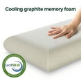 thumbnail image 4 of Zinus  Night Therapy Graphite Cooling Memory Foam Pillow, Assorted Sizes, 4 of 7