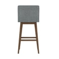 thumbnail image 10 of HH2 Home Upholstered Tapered Back Wood Adjustable Height Swivel Bar Stool, 10 of 20