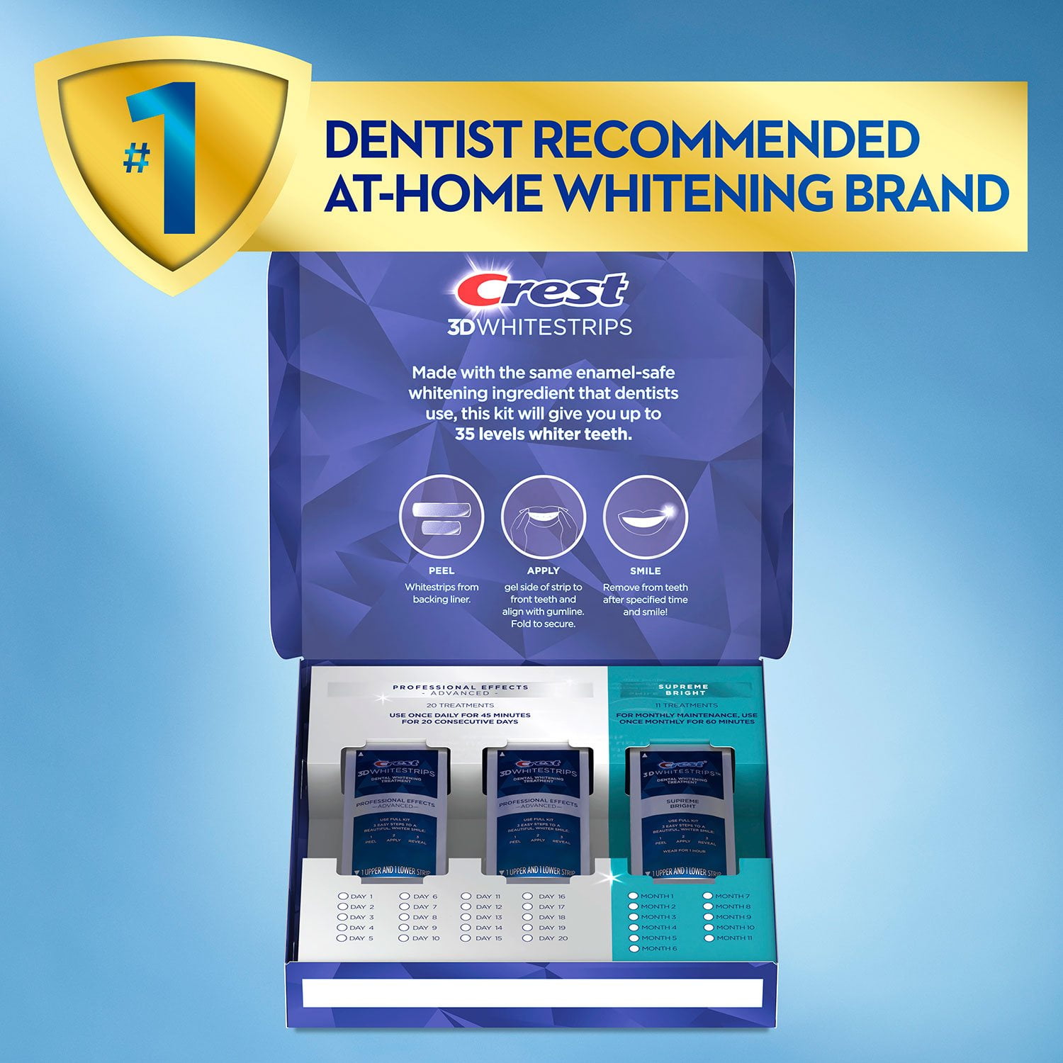 Crest 3D Whitestrips Whitening Kit - Thumbnail 3