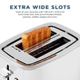 thumbnail image 4 of GE 2-Slice Stainless Steel Toaster with Extra-Wide Slots, 7 Shade Settings & Removable Crumb Tray, 4 of 7