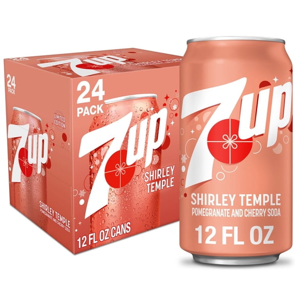 7UP Shirley Temple Flavored Soda, 12 fl. oz., 24 pk.