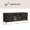 thumbnail image 4 of Alix 72" Multi-Use Media and TV Console, Light Brown, 4 of 8