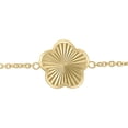 thumbnail image 3 of Starburst Diamond Cut Flower Station Bracelet in 14K Gold, 3 of 6