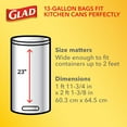 thumbnail image 4 of Glad ForceFlex 13-Gallon Kitchen Trash Bags, Gain Original Scent + Febreze, 150 ct., 4 of 11