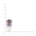 thumbnail image 5 of Lab Created Emerald and Round Cut Gemstone Ring in Sterling Silver, 5 of 6