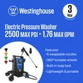thumbnail image 2 of Westinghouse ePX3500 2500 Max PSI 1.76 Max GPM Electric Pressure Washer, 2 of 13