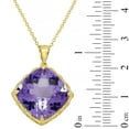 thumbnail image 4 of Solitaire Gemstone Pendant Necklace in 14K Gold, 4 of 6