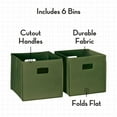 thumbnail image 3 of RiverRidge Folding Bins Cube Storage Cubbies, Set of 6 Playroom Organizers, 3 of 6