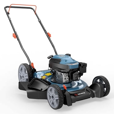 SENIX 21" 144cc 4-Cycle Gas Push Lawn Mower with 2-in-1 Side Discharge & Mulching