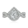 thumbnail image 2 of 1.45 CT. T.W. Pear Cut Halo Diamond Ring in 14K Gold, 2 of 5