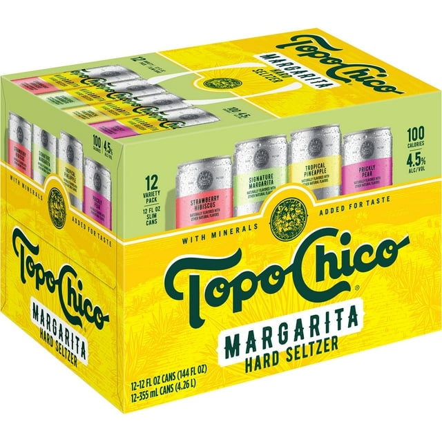 Topo Chico Hard Seltzer Margarita Variety Pack 12 fl. oz. can, 12 pk.