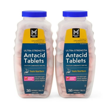Member's Mark Ultra Strength Antacid Chewable Tablets, Assorted Berry, 265 ct./pk., 2 pk.
