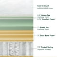 thumbnail image 4 of ZINUS Night Therapy 14” Cooling Hybrid Mattress Set With Antimicrobial Cover, 4 of 10