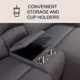 thumbnail image 3 of Fletcher 6-Piece Fabric Reclining Sectional, Gray, 3 of 10
