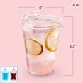 thumbnail image 2 of Hefty Chill-To-Go Clear Plastic Cups with Sip Lids, 18 oz., 60 ct., 2 of 8