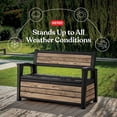 thumbnail image 3 of Keter Signature Collection 60 Gal. Resin Deck Box Storage Bench, 3 of 14