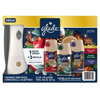 Glade Holiday Variety, Automatic Spray Air Freshener, 1 Device + 3 Refills