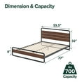 thumbnail image 5 of Zinus Night Therapy Therese Metal Platform Bed, Assorted Sizes, 5 of 9