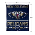 thumbnail image 7 of Logo Brands New Orleans Pelicans 60"x70" Super Plush Blanket, 7 of 7
