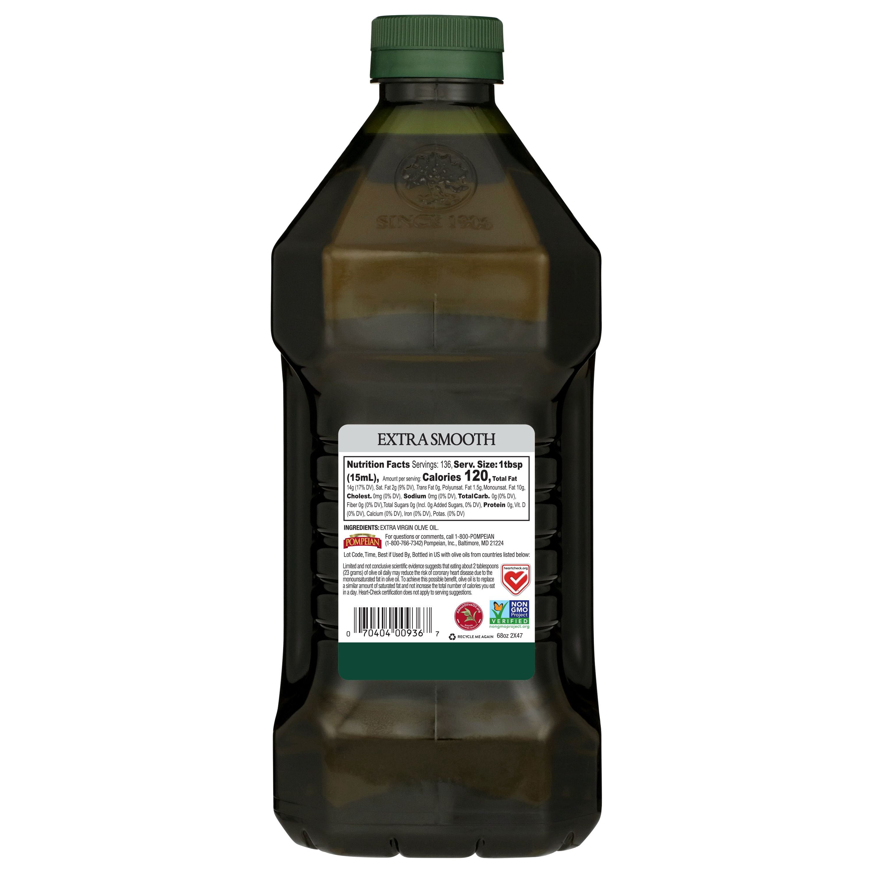Pompeian Extra Smooth Extra Virgin Olive Oil, 68 fl. oz