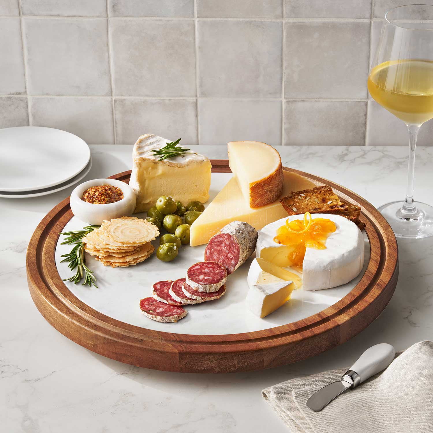 Member’s Mark Wood & Marble Lazy Susan