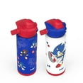 thumbnail image 2 of Zak Designs 20-oz. Stainless Steel Double Wall Beacon Straw Bottle for Kids, 2 pack, Choose Character, 2 of 9