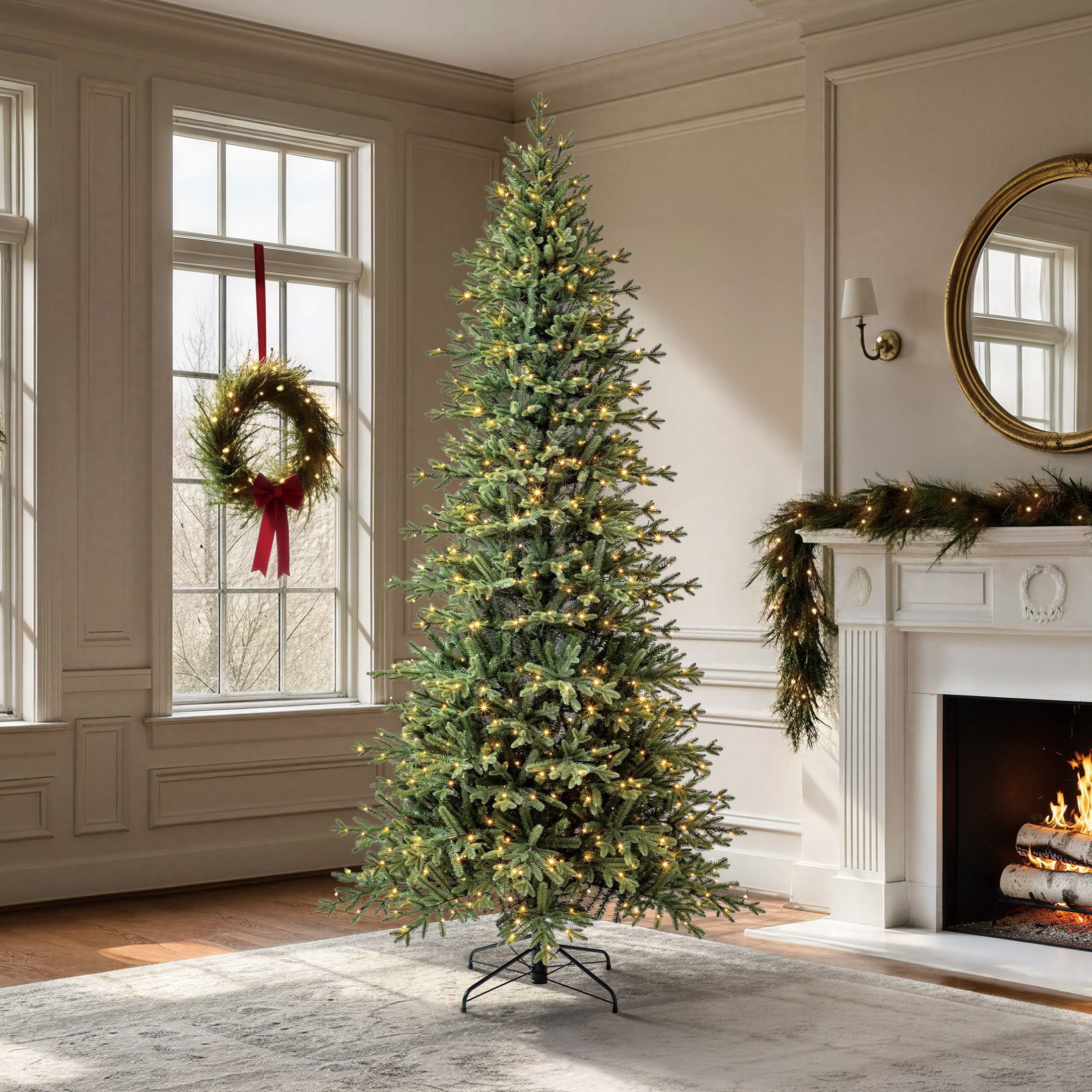 Member's Mark 9' Slim Linden Fir Pre-Lit Christmas Tree - Samsclub.com