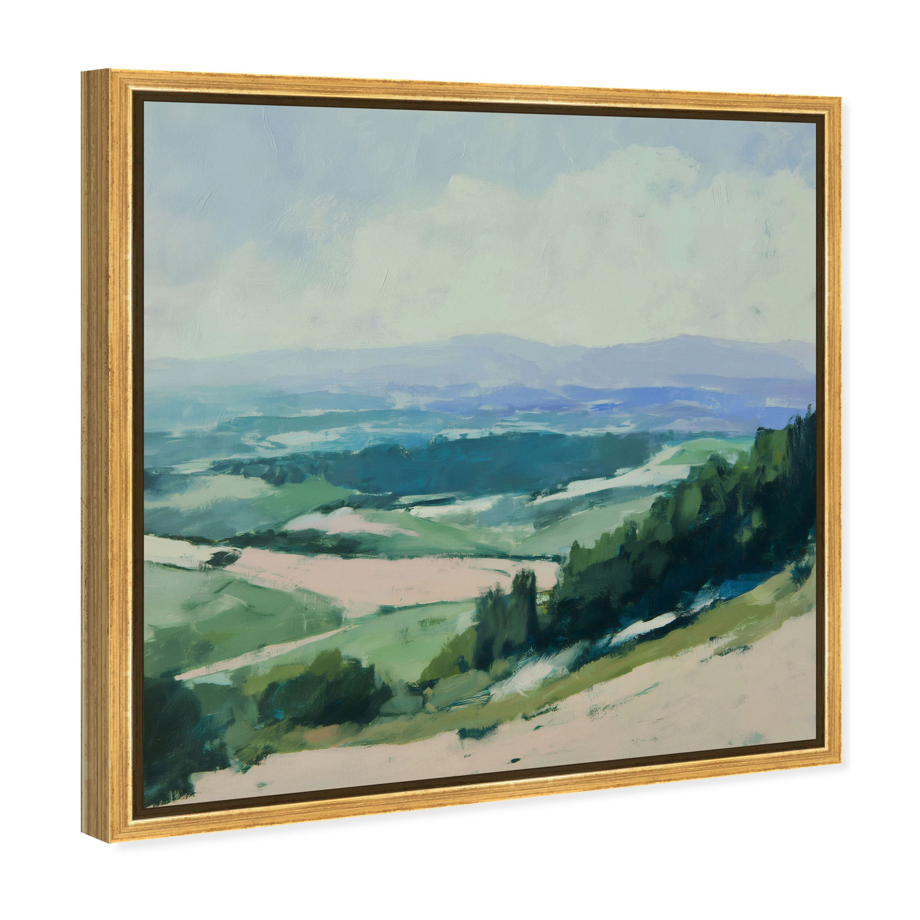 Dark Trees I Abstract Landscape Canvas Print by Oliver Gal Prints