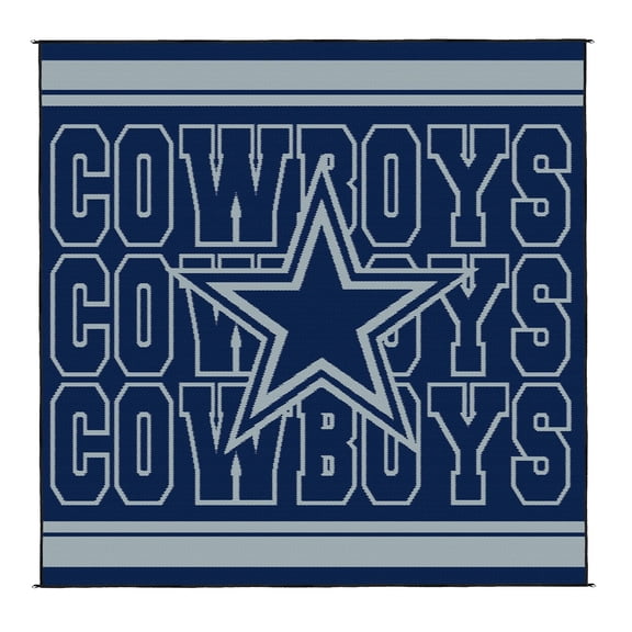 Logo Brands Dallas Cowboys 106"x106" Rally Mat