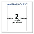 thumbnail image 3 of Avery Shipping Labels w/ TrueBlock Technology, Inkjet Printers, 5.5 x 8.5, White, 2/Sheet, 25 Sheets/Pack, 3 of 6