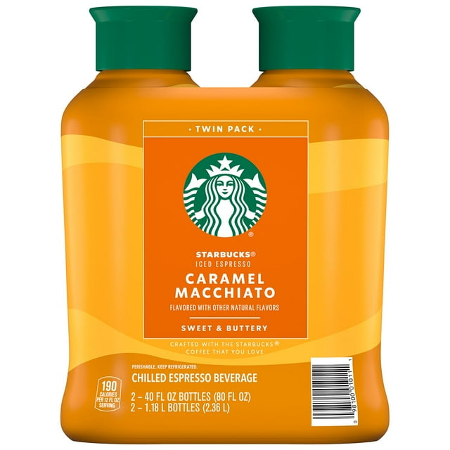 Starbucks Iced Espresso Beverage, Caramel Macchiato, 40 fl. oz., 2 pk.