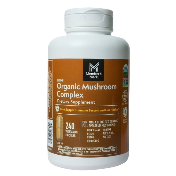 Member’s Mark Organic Mushroom Complex Capsules, 240 ct.