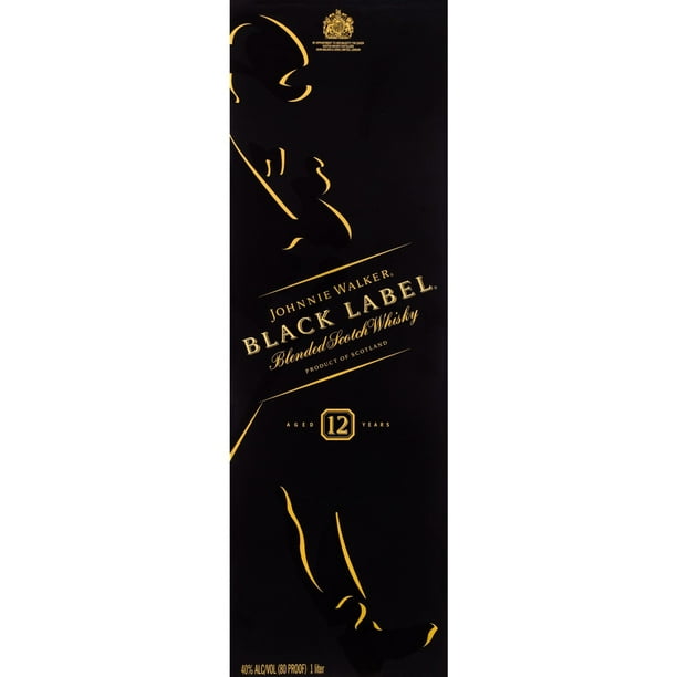 Johnnie Walker Black Label Blended Scotch Whisky 1L - Samsclub.com