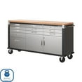 thumbnail image 4 of Seville Classics UltraHD 11 Drawer Rolling Workbench, 77" W x 20" D x 37.5" H, 4 of 20
