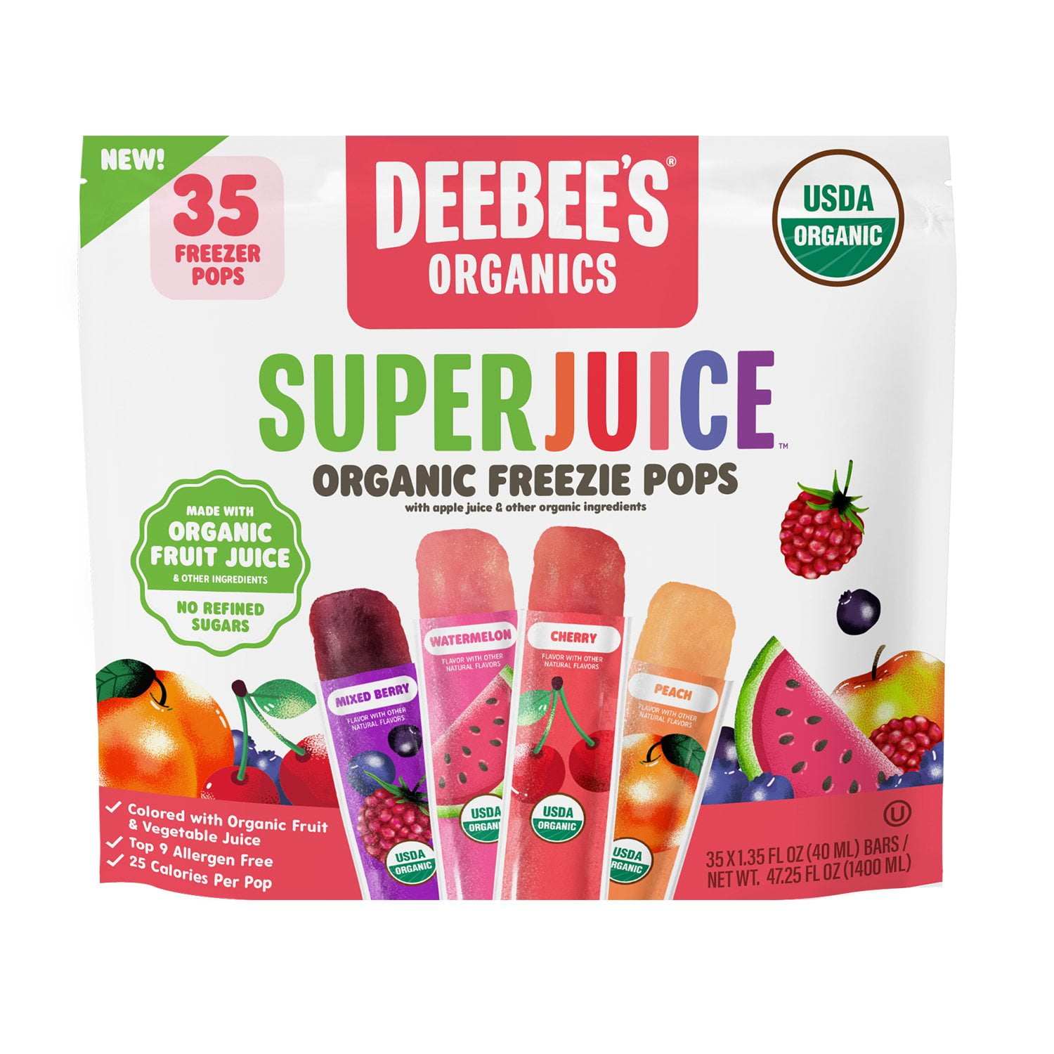 mlstoopidfoodページ SuperJuice Organic Freezie Pops, 35 pk. - Samsclub.com