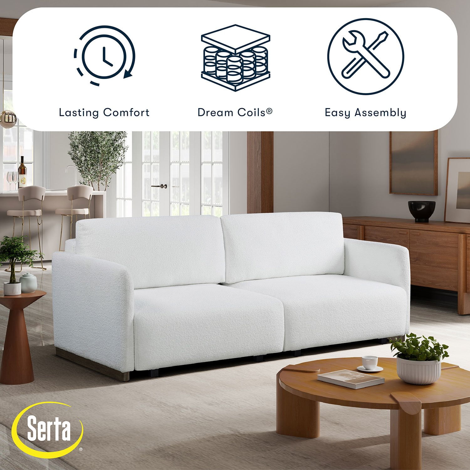 Serta Tamarack Convertible Sleeper Sofa - Samsclub.com