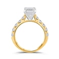 thumbnail image 3 of Lab Created Emerald Cut Diamond Ring in 18K Gold, 3 of 5