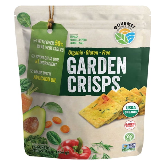 Gourmet Gatherings Organic Garden Crisp with Avocado Oil Snack, 16oz.