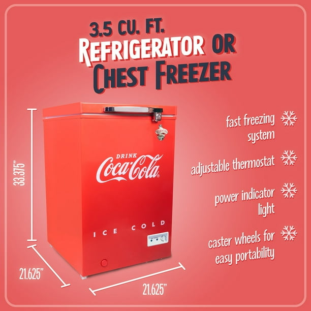 Coca-Cola 3.5 cu. ft. Refrigerator & Chest Freezer - Samsclub.com