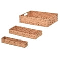 thumbnail image 1 of We Think Storage Resin Rattan Storage Bin with Handle, Set of 3, 1 of 16