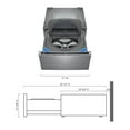 thumbnail image 4 of LG 1 cu. ft. 27 in. Laundry Pedestal with Slim DD Motor, 4 of 11