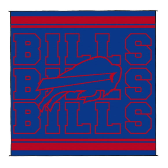 Logo Brands Buffalo Bills 106"x106" Rally Mat