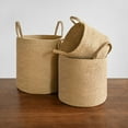 thumbnail image 14 of We Think Storage Round Jute Storage Basket with Handle, Set of 3, 14 of 14
