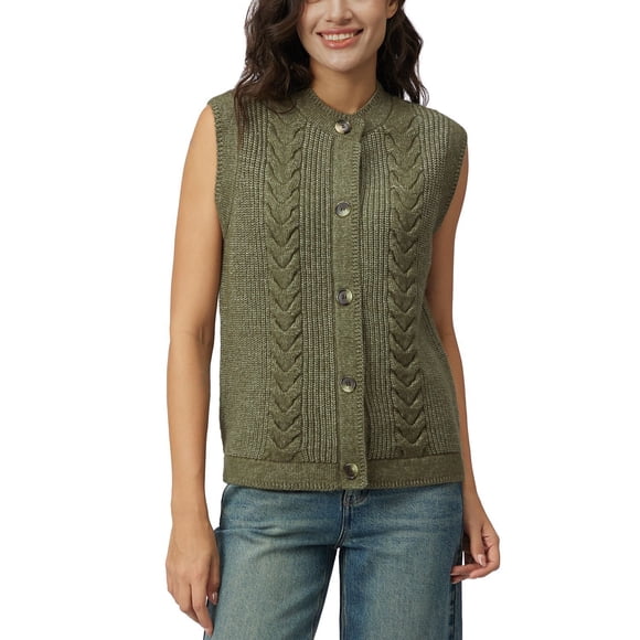 Frye Women's Cable Knit Sweater Vest