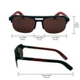 thumbnail image 5 of New Balance NB870-072S Half-Rimless Square Sunglasses, 5 of 5