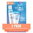 thumbnail image 1 of Secret Whole Body Deodorant Duo, Peach & Vanilla Blossom, 2 pk., 1 of 11