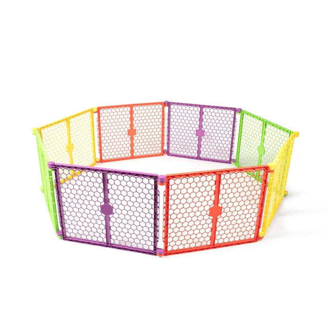 Regalo 8-Panel Super Wide 2-in-1 Baby Gate and Play Yard
